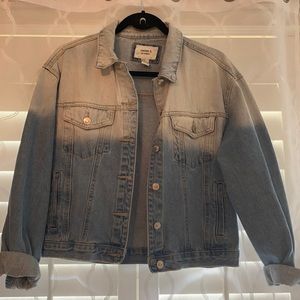 Bleached denim jacket